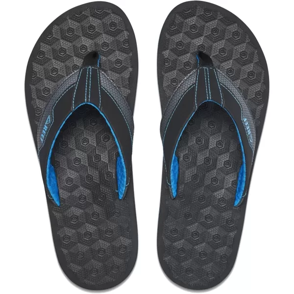 imageREEF Ripper Mens Beach Flip Flop Soft Cushion Footbed Water Friendly Quick DryBlackBlue