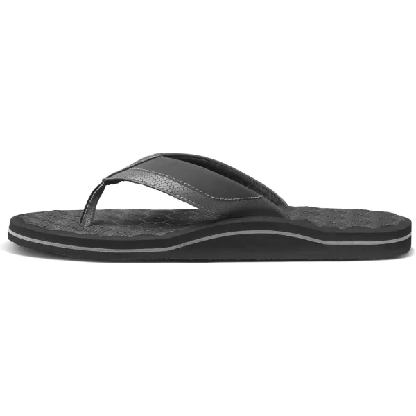 imageREEF Ripper Mens Beach Flip Flop Soft Cushion Footbed Water Friendly Quick DryDark Grey