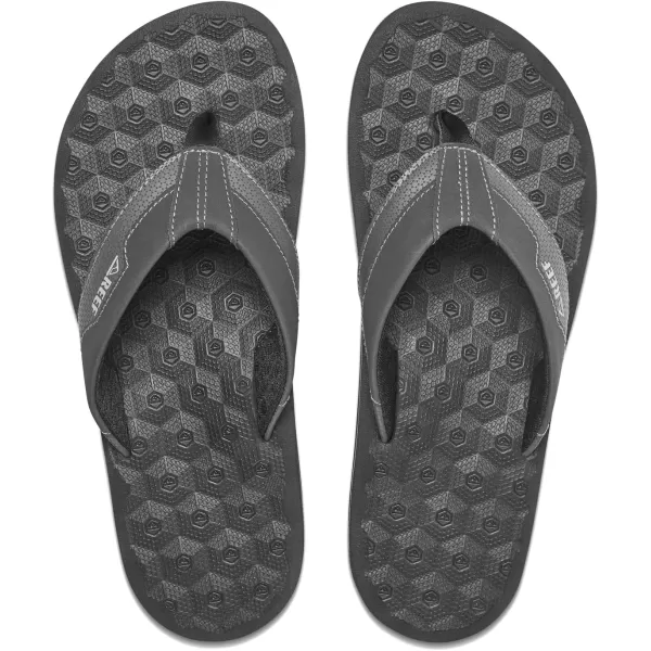 imageREEF Ripper Mens Beach Flip Flop Soft Cushion Footbed Water Friendly Quick DryDark Grey