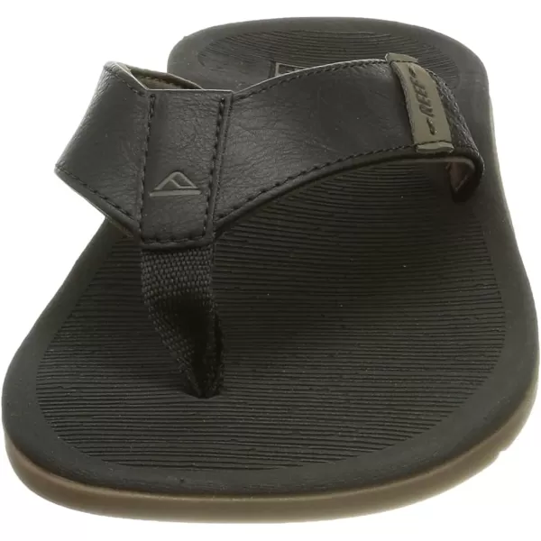 imageREEF Santa Ana Mens Flip Flop Arch Support Water Friendly Non Marking OutsoleBlack