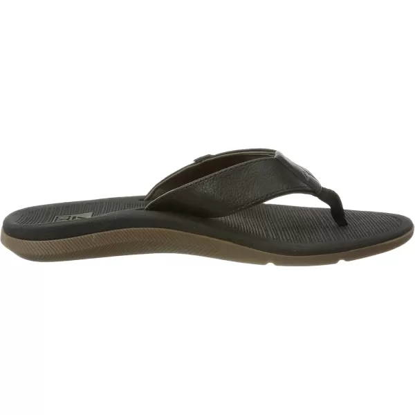 imageREEF Santa Ana Mens Flip Flop Arch Support Water Friendly Non Marking OutsoleBlack