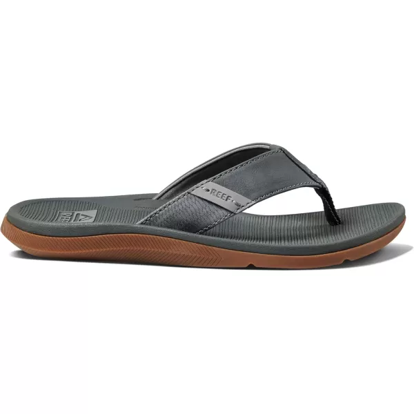 imageREEF Santa Ana Mens Flip Flop Arch Support Water Friendly Non Marking OutsoleGrey