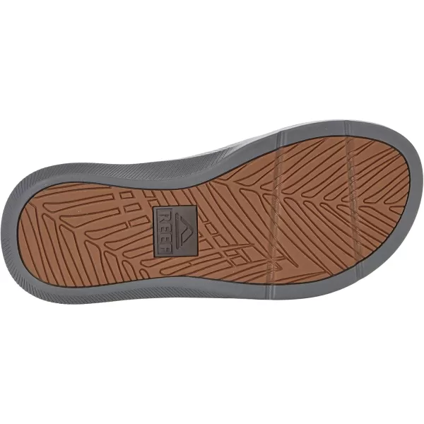 imageREEF Santa Ana Mens Flip Flop Arch Support Water Friendly Non Marking OutsoleGreyTan