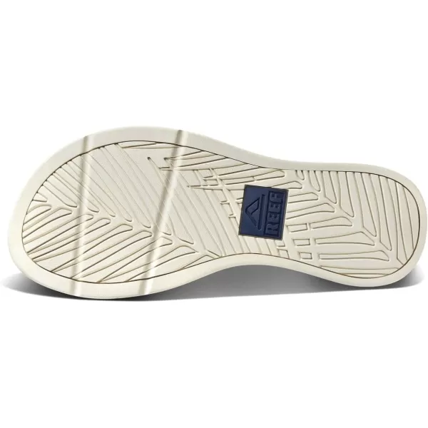 imageREEF Santa Ana Mens Flip Flop Arch Support Water Friendly Non Marking OutsoleNavyKhaki