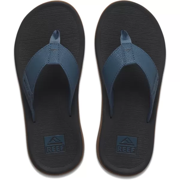 imageREEF Santa Ana Mens Flip Flop Arch Support Water Friendly Non Marking OutsoleOrion Black