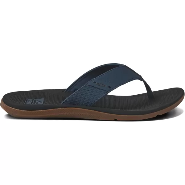 imageREEF Santa Ana Mens Flip Flop Arch Support Water Friendly Non Marking OutsoleOrion Black