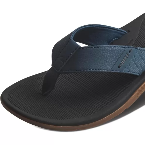 imageREEF Santa Ana Mens Flip Flop Arch Support Water Friendly Non Marking OutsoleOrion Black