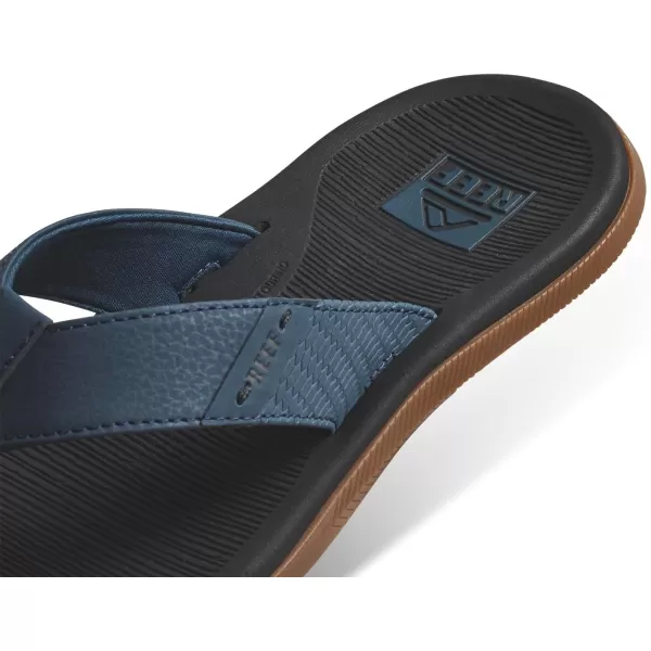 imageREEF Santa Ana Mens Flip Flop Arch Support Water Friendly Non Marking OutsoleOrion Black