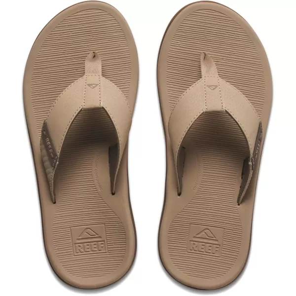 imageREEF Santa Ana Mens Flip Flop Arch Support Water Friendly Non Marking OutsoleSand