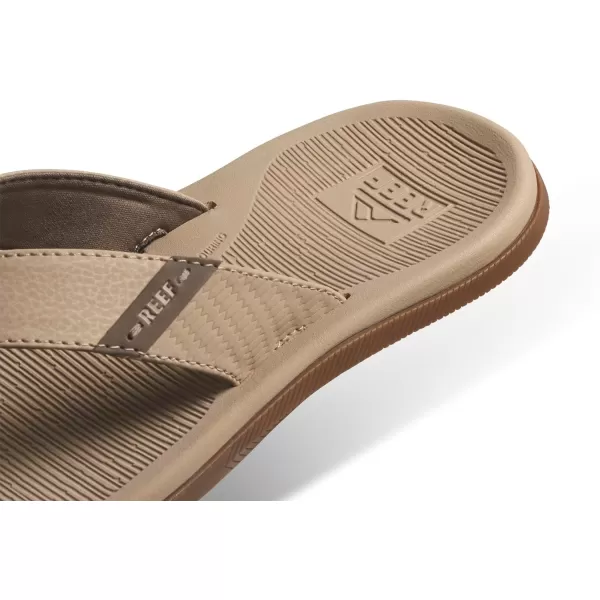 imageREEF Santa Ana Mens Flip Flop Arch Support Water Friendly Non Marking OutsoleSand