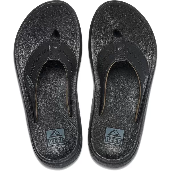 imageREEF Swellsole Cruiser Mens Recovery Flip Flop Enhanced Arch Support Water FriendlyBlackGrey