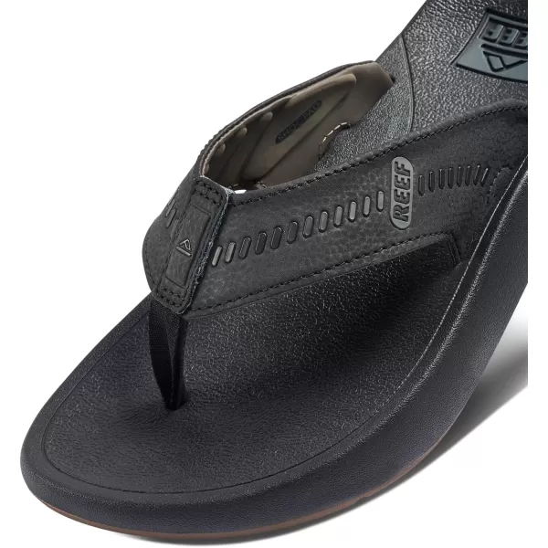 imageREEF Swellsole Cruiser Mens Recovery Flip Flop Enhanced Arch Support Water FriendlyBlackGrey