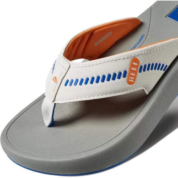 imageREEF Swellsole Cruiser Mens Recovery Flip Flop Enhanced Arch Support Water FriendlyBlueWhiteOrange