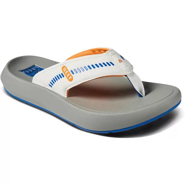 imageREEF Swellsole Cruiser Mens Recovery Flip Flop Enhanced Arch Support Water FriendlyBlueWhiteOrange