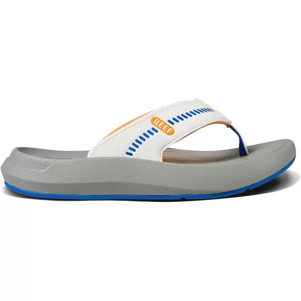 imageREEF Swellsole Cruiser Mens Recovery Flip Flop Enhanced Arch Support Water FriendlyBlueWhiteOrange