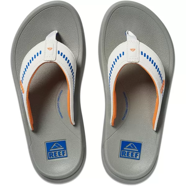 imageREEF Swellsole Cruiser Mens Recovery Flip Flop Enhanced Arch Support Water FriendlyBlueWhiteOrange