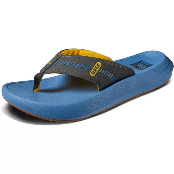 imageREEF Swellsole Cruiser Mens Recovery Flip Flop Enhanced Arch Support Water FriendlyYellowBlackBlue