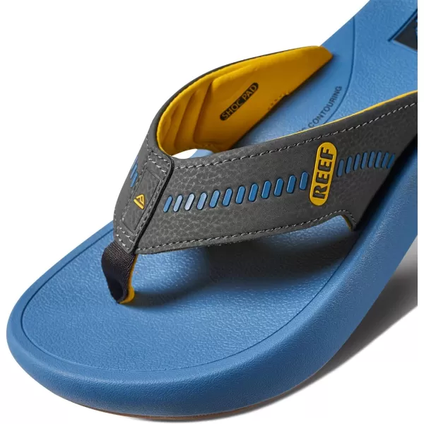 imageREEF Swellsole Cruiser Mens Recovery Flip Flop Enhanced Arch Support Water FriendlyYellowBlackBlue