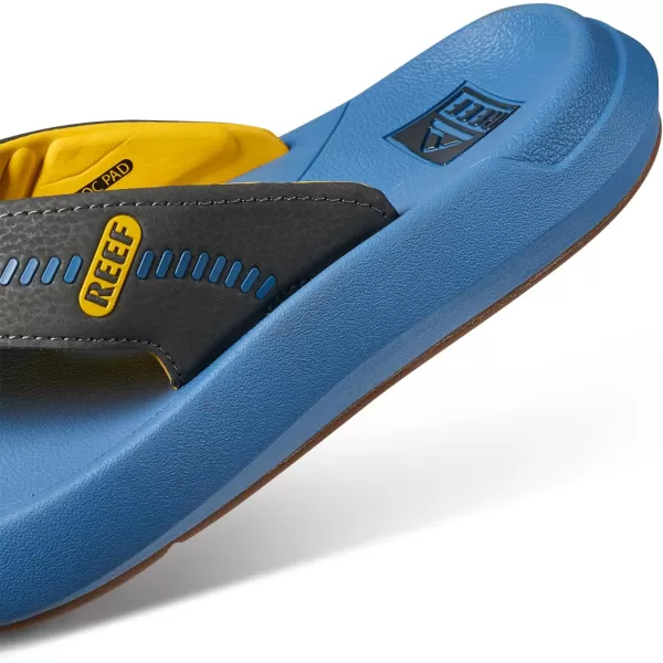 imageREEF Swellsole Cruiser Mens Recovery Flip Flop Enhanced Arch Support Water FriendlyYellowBlackBlue