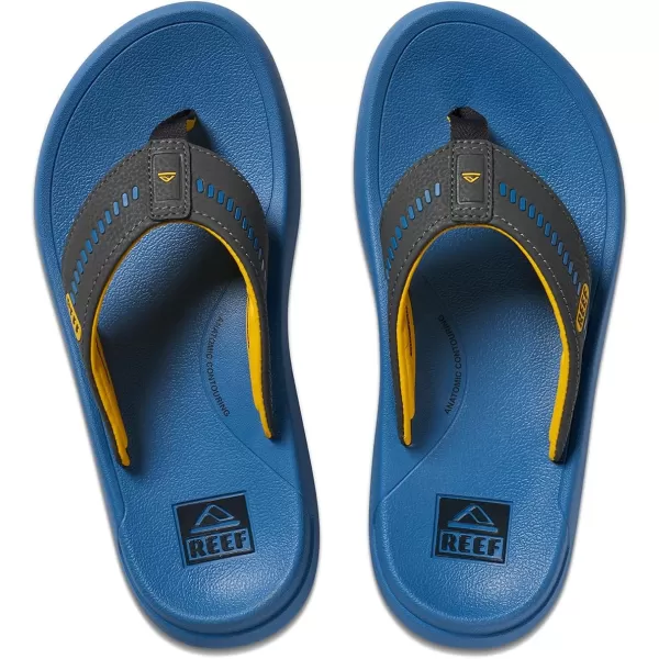imageREEF Swellsole Cruiser Mens Recovery Flip Flop Enhanced Arch Support Water FriendlyYellowBlackBlue