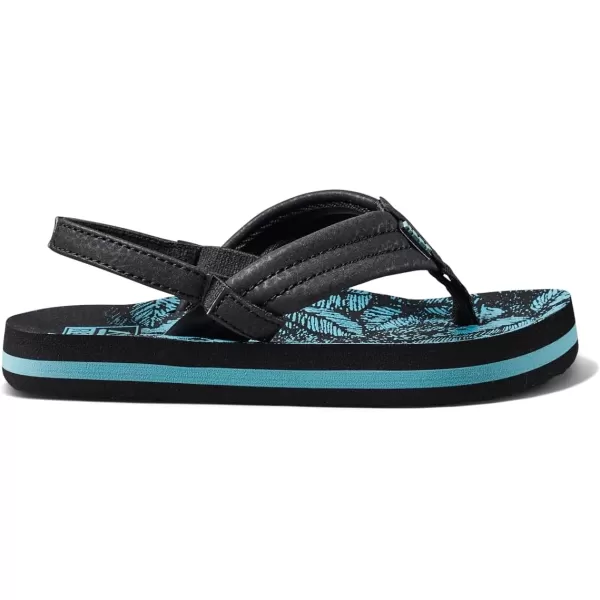 imageREEF ToddlerLittle Kid Ahi Beach Flip Flop Soft Cushion Footbed Water Friendly BackstrapAquifer Palm
