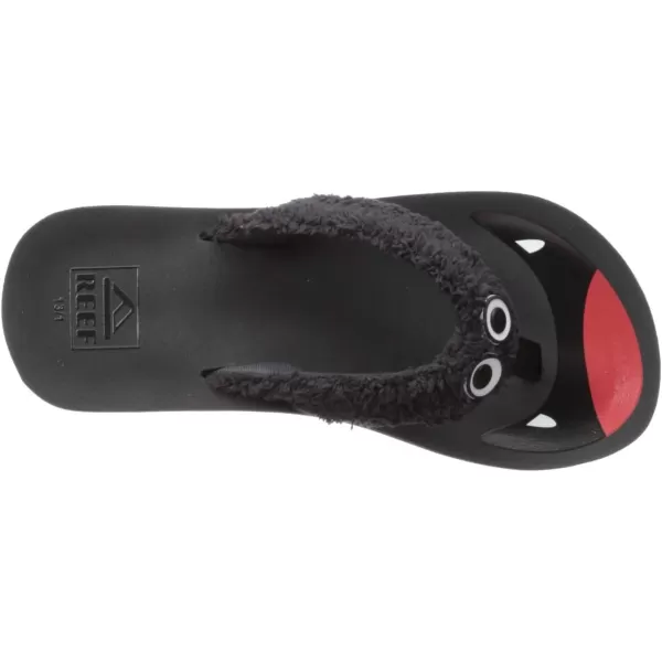 imageREEF ToddlerLittle Kid Ahi Beach Flip Flop Soft Cushion Footbed Water Friendly BackstrapBlack