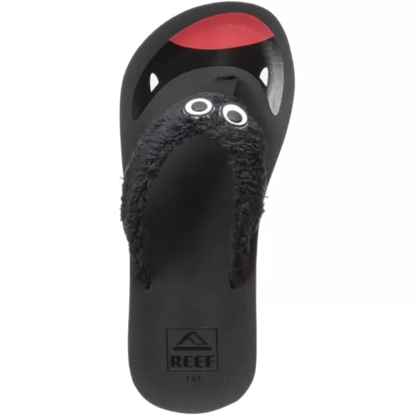 imageREEF ToddlerLittle Kid Ahi Beach Flip Flop Soft Cushion Footbed Water Friendly BackstrapBlack
