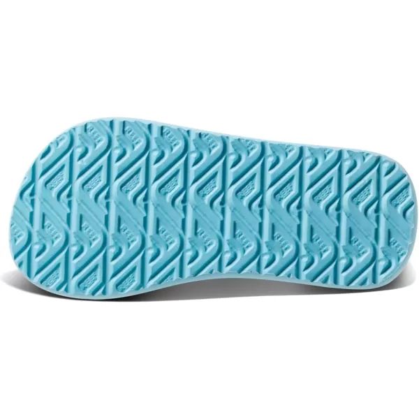 imageREEF ToddlerLittle Kid Ahi Beach Flip Flop Soft Cushion Footbed Water Friendly BackstrapBlue Fish