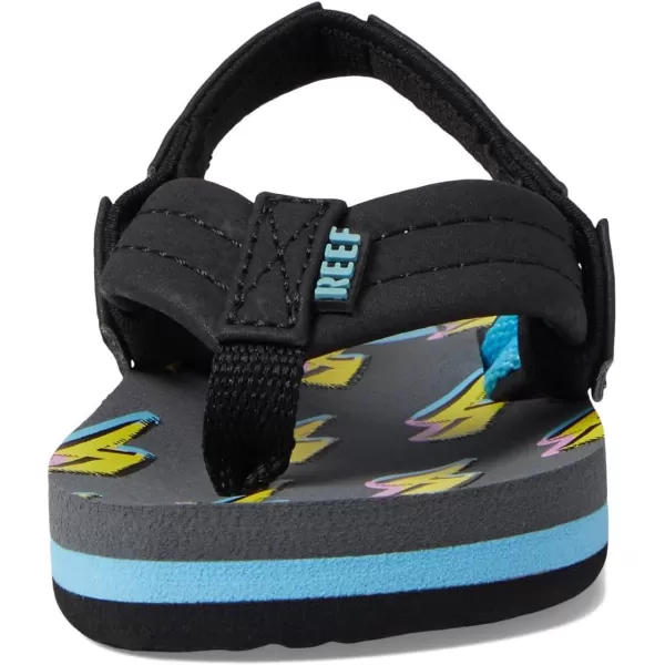 imageREEF ToddlerLittle Kid Ahi Beach Flip Flop Soft Cushion Footbed Water Friendly BackstrapBolt Up
