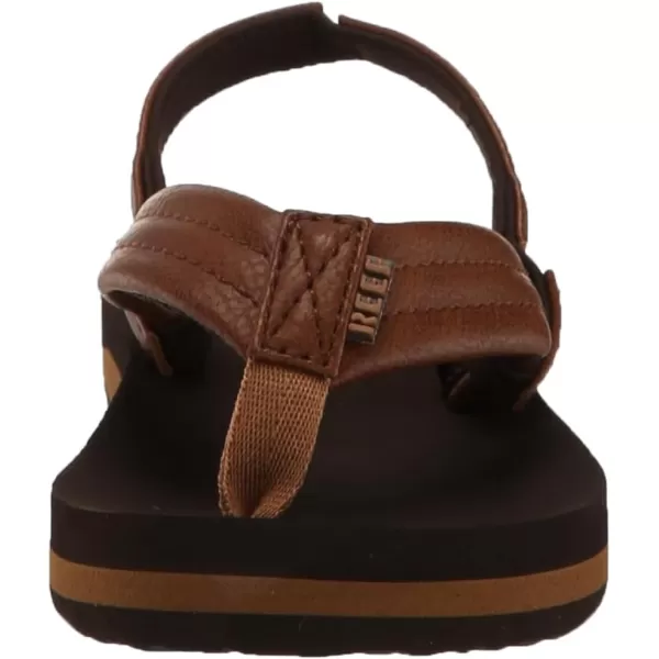 imageREEF ToddlerLittle Kid Ahi Beach Flip Flop Soft Cushion Footbed Water Friendly BackstrapBrown