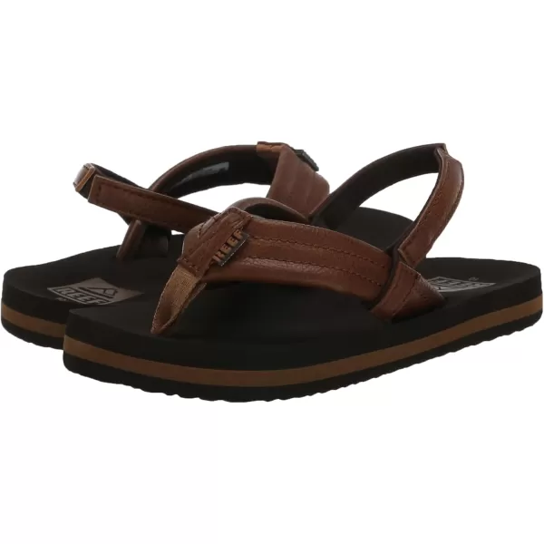 imageREEF ToddlerLittle Kid Ahi Beach Flip Flop Soft Cushion Footbed Water Friendly BackstrapBrown