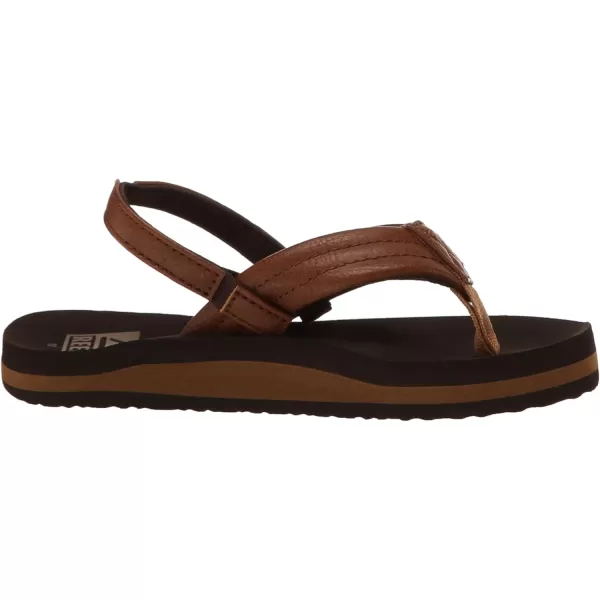 imageREEF ToddlerLittle Kid Ahi Beach Flip Flop Soft Cushion Footbed Water Friendly BackstrapBrown