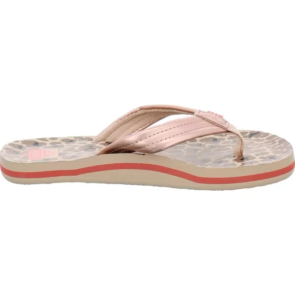 imageREEF ToddlerLittle Kid Ahi Beach Flip Flop Soft Cushion Footbed Water Friendly BackstrapCheetah
