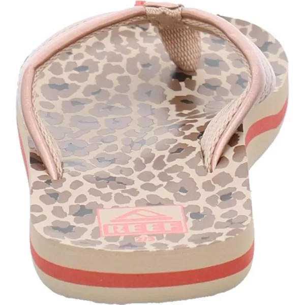 imageREEF ToddlerLittle Kid Ahi Beach Flip Flop Soft Cushion Footbed Water Friendly BackstrapCheetah