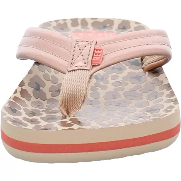 imageREEF ToddlerLittle Kid Ahi Beach Flip Flop Soft Cushion Footbed Water Friendly BackstrapCheetah