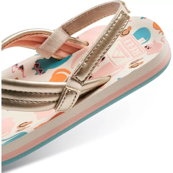 imageREEF ToddlerLittle Kid Ahi Beach Flip Flop Soft Cushion Footbed Water Friendly BackstrapCool Cats