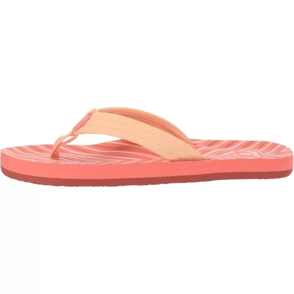 imageREEF ToddlerLittle Kid Ahi Beach Flip Flop Soft Cushion Footbed Water Friendly BackstrapCoral
