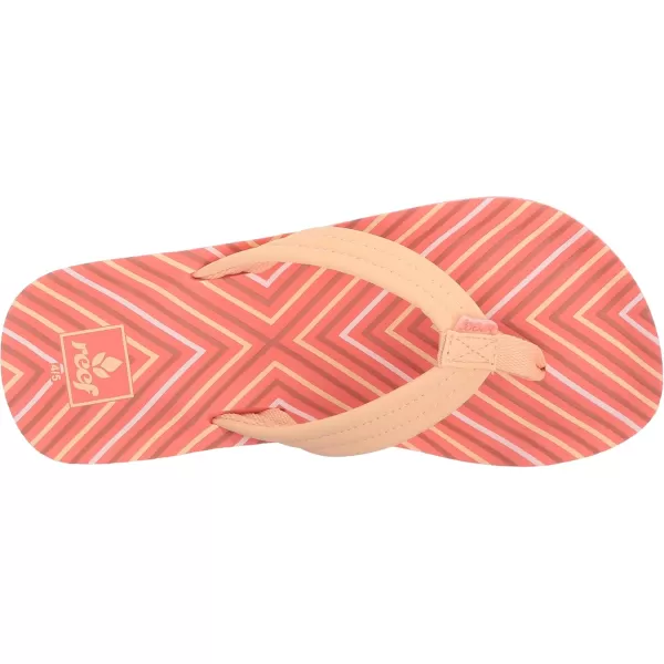imageREEF ToddlerLittle Kid Ahi Beach Flip Flop Soft Cushion Footbed Water Friendly BackstrapCoral