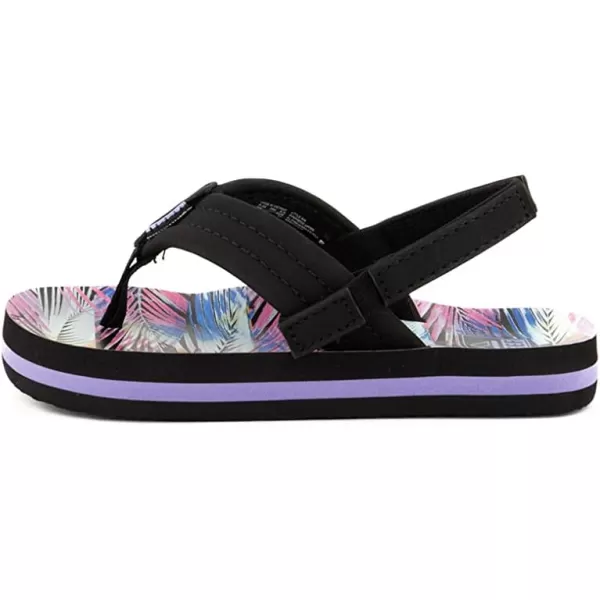 imageREEF ToddlerLittle Kid Ahi Beach Flip Flop Soft Cushion Footbed Water Friendly BackstrapPalm Fronds