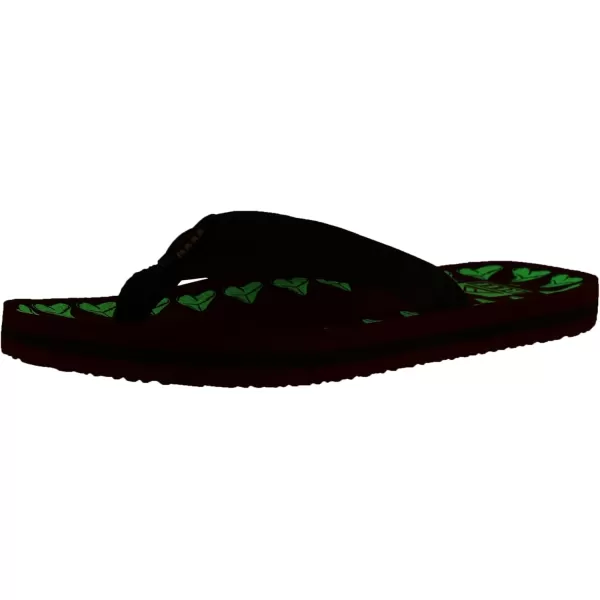 imageREEF ToddlerLittle Kid Ahi Beach Flip Flop Soft Cushion Footbed Water Friendly BackstrapRed Shark