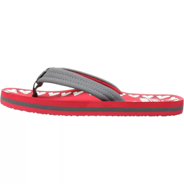 imageREEF ToddlerLittle Kid Ahi Beach Flip Flop Soft Cushion Footbed Water Friendly BackstrapRed Shark