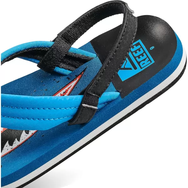 imageREEF ToddlerLittle Kid Ahi Beach Flip Flop Soft Cushion Footbed Water Friendly BackstrapSharky Ocean