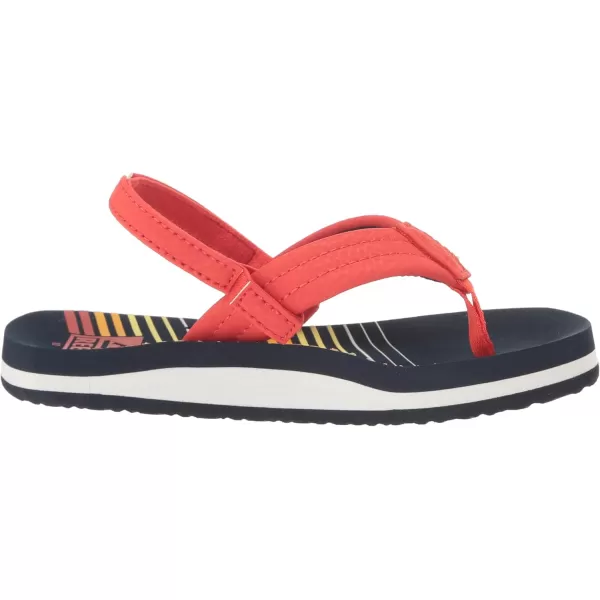 imageREEF ToddlerLittle Kid Ahi Beach Flip Flop Soft Cushion Footbed Water Friendly BackstrapSunset 45