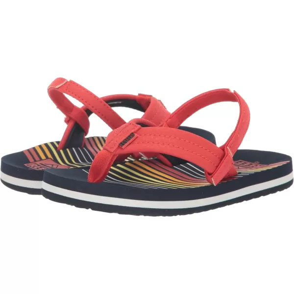imageREEF ToddlerLittle Kid Ahi Beach Flip Flop Soft Cushion Footbed Water Friendly BackstrapSunset 45