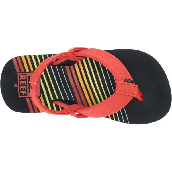 imageREEF ToddlerLittle Kid Ahi Beach Flip Flop Soft Cushion Footbed Water Friendly BackstrapSunset 45
