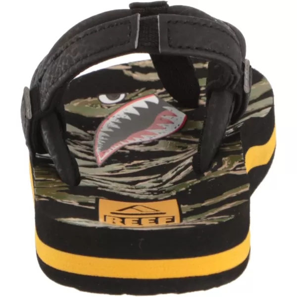 imageREEF ToddlerLittle Kid Ahi Beach Flip Flop Soft Cushion Footbed Water Friendly BackstrapTiger Shark