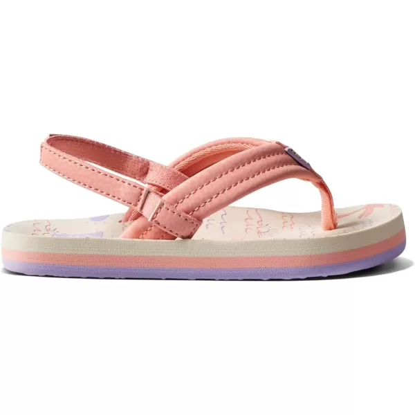 imageREEF ToddlerLittle Kid Ahi Beach Flip Flop Soft Cushion Footbed Water Friendly BackstrapVintage Oasis