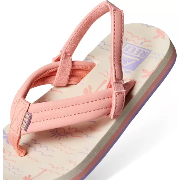 imageREEF ToddlerLittle Kid Ahi Beach Flip Flop Soft Cushion Footbed Water Friendly BackstrapVintage Oasis