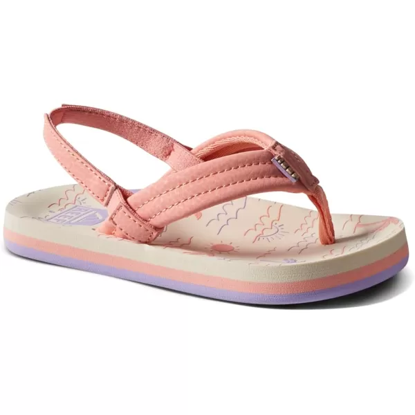 imageREEF ToddlerLittle Kid Ahi Beach Flip Flop Soft Cushion Footbed Water Friendly BackstrapVintage Oasis
