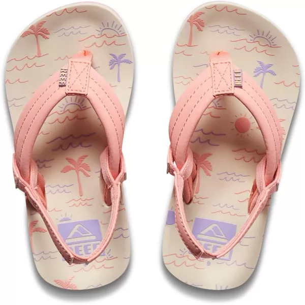 imageREEF ToddlerLittle Kid Ahi Beach Flip Flop Soft Cushion Footbed Water Friendly BackstrapVintage Oasis